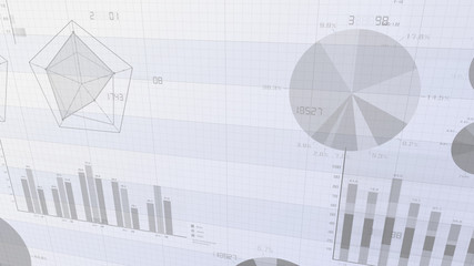 Business Economy Data Graph Chart Bar Growth Success 3D illustration background