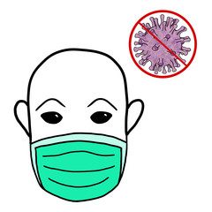 Corona virus coronavirus mask antivirus covid-19 © Ola
