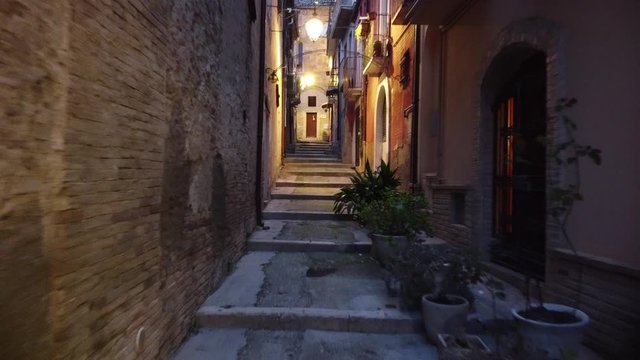 Lanciano vecchia al tramonto