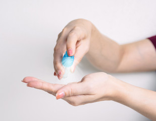 Spay bottle alcohol keep clean destroy virus