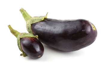 Big and little eggplants