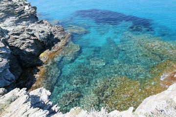 Morski k krajobraz północnej Korsyki