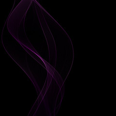 purple neon wave. vector abstract lines. template for advertising. eps 10