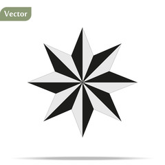 eight-pointed star icon. Element of simple icon for websites, web design, mobile app, info graphics. Thin line icon for website design and development, app development on white background