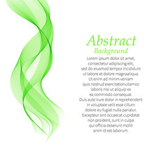 smoky green wave. background for presentation. Cover design for brochure, flyer. presentation template