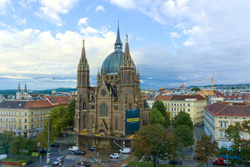 panoramic view of vienna city