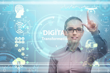 Digital transformation and digitalization technology concept
