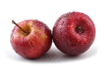 Two red little apples