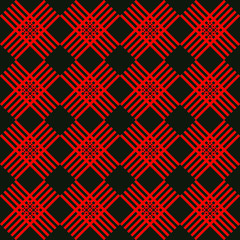 Check seamless pattern, cage background. EPS 10