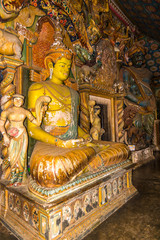 Decoration in Buddhist temple Wewurukannala Vihara near Dikwella - Sri Lanka