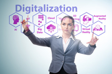 Digital transformation and digitalization technology concept