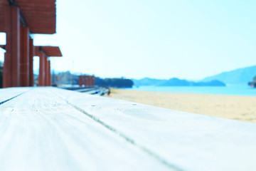 瀬戸内海の砂浜