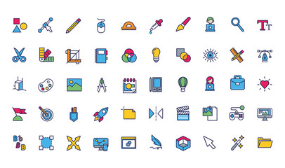 bundle of designer set icons