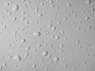 Water drops on glass background