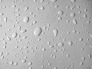 Water drops on glass background