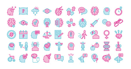 bundle of alzheimer set icons