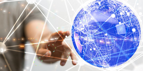 internet net and data digital concept.