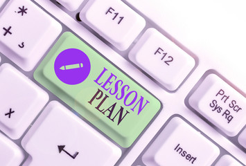 Handwriting text writing Lesson Plan. Conceptual photo a teacher s is detailed description of the...