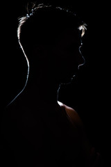 profil de tête jeune homme