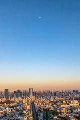 〈東京都渋谷区〉渋谷スカイから東京の景色 六本木方面