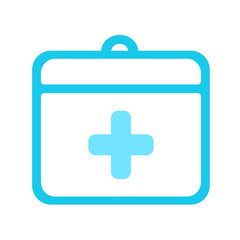 Fototapeta premium Web line icon. Medical case.