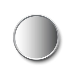 Round mirror. Vector illustration. 