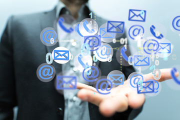 Mail Communication Connection message to mailing