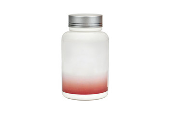 Plastic jar isolated