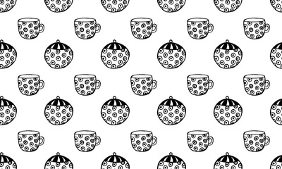 Hand-drawn vector Cookware Set Illustration. Cutlery, cooking, kitchen