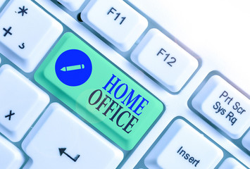 Handwriting text writing Home Office. Conceptual photo space designated in a demonstrating s is...