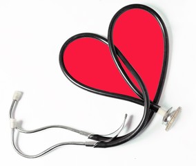 heart and stethoscope