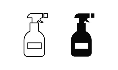 cleaning spray vector isolated icon. hygiene symbol