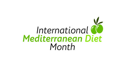 Vector illustration on the theme of International Mediterranean diet Month observed every year during May.