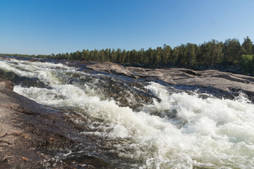VINDELALVEN, wild river and rapids, north of Sweden