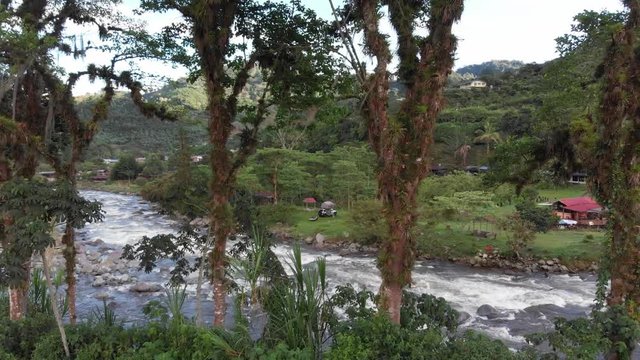 Beautiful Orosi River in Orosi Valley Costa Rica riverside campground