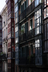 Fototapeta na wymiar Classic building in the downtown of Bilbao