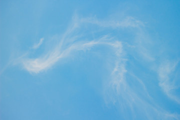 The blue sky and the spreading clouds