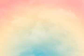 cloud background with a pastel colour