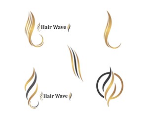 hair wave icon vector illustratin design symbol of hairstyle and salon
