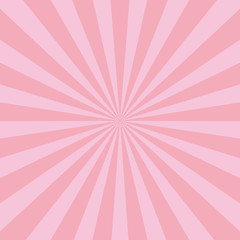 Sunlight glow horizontal background. Pink color burst background.