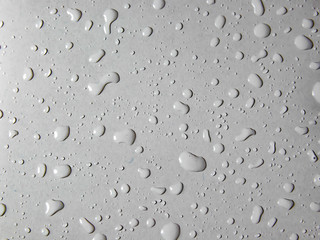 Water drops on glass background