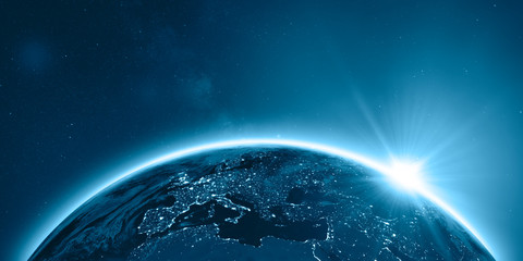 Erde – Nachts über Eurasien © Thomas