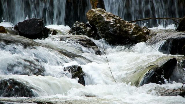 Natural Waterfall and River