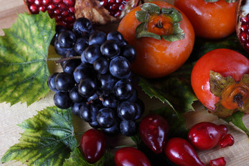Southern fruits on table