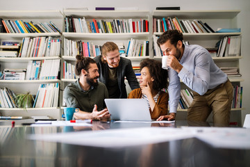 Programmer working in a software developing company