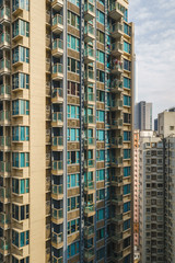 Fototapeta premium Exterior of modern residential buildings in Hong Kong, China