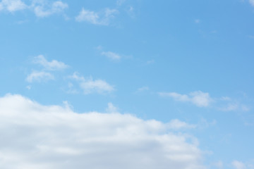 blue sky with light white clouds