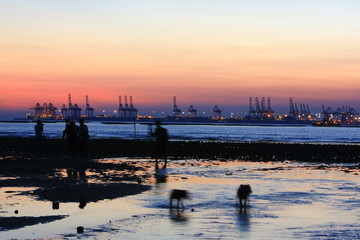 21 June 2008 Sunset beach in Pak Naithe coast at Yuen Long