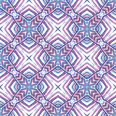 Geo Art. Endless Repeat Painting. 