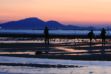 21 June 2008 Sunset beach in Pak Naithe coast at Yuen Long